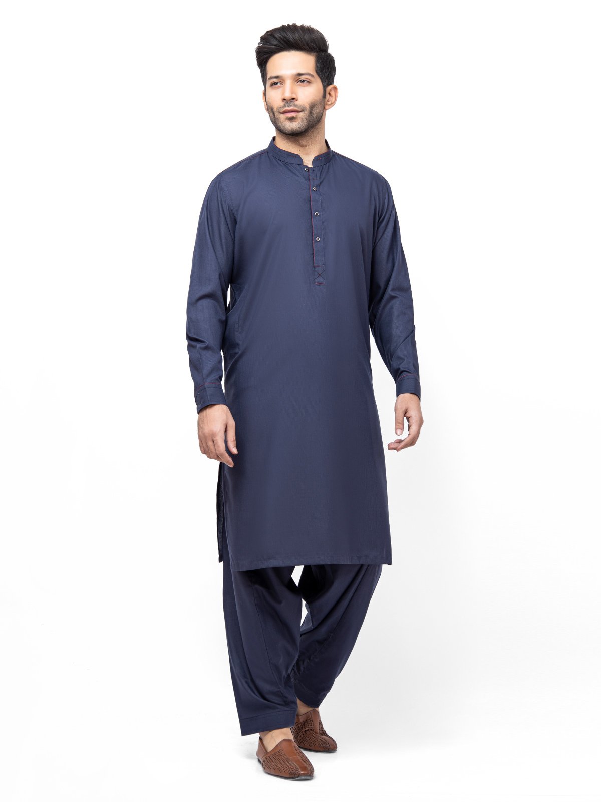 Edenrobe - Men's Navy Blue Swish Collection - EMTSW22S-99178