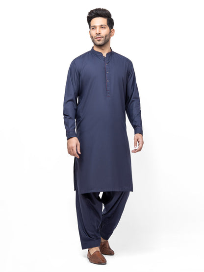 Edenrobe - Men's Navy Blue Swish Collection - EMTSW22S-99178