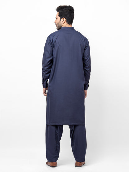 Edenrobe - Men's Navy Blue Swish Collection - EMTSW22S-99178