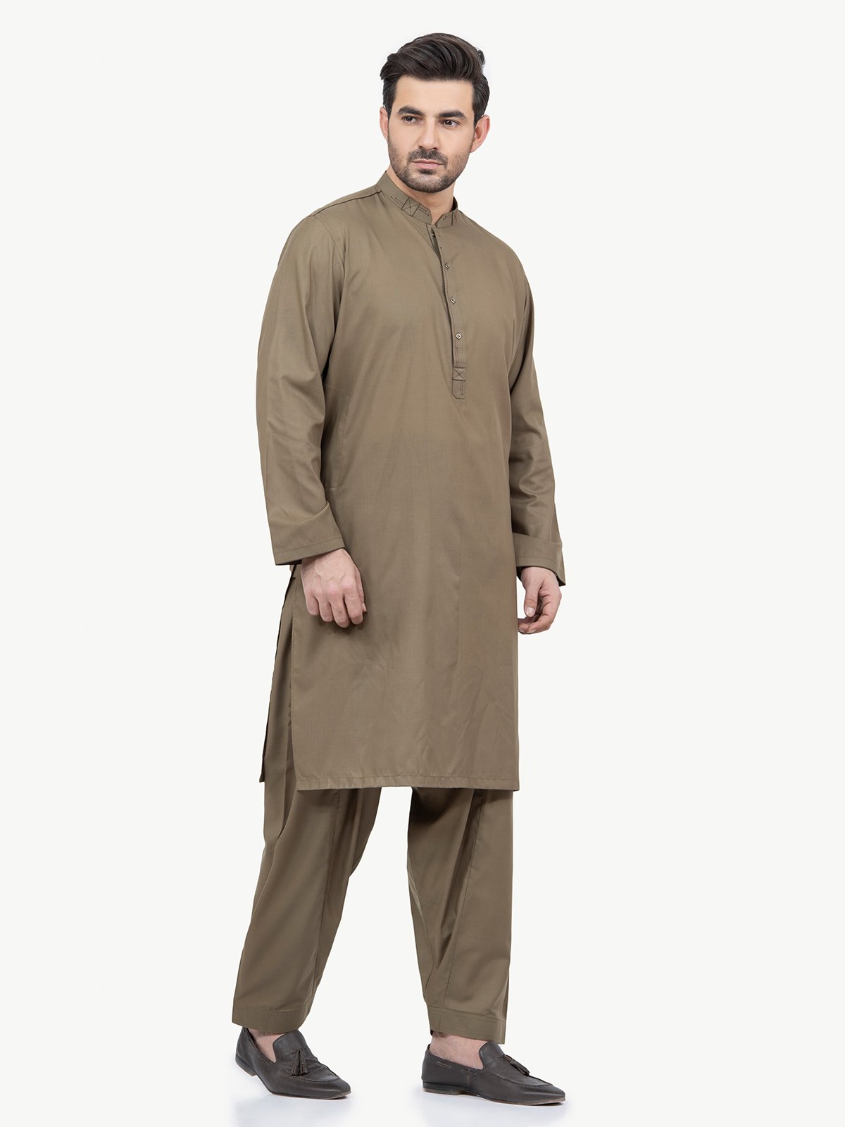 Edenrobe - Men's Olive Swish Collection - EMTSW22S-99181