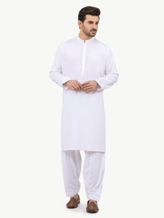 Edenrobe - Men's White Swish Collection - EMTSW22S-99185