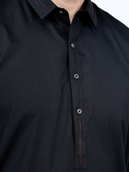 Edenrobe - Men's Black Swish Collection - EMTSW22S-99186