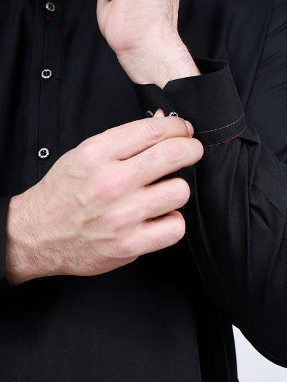 Edenrobe - Men's Black Swish Collection - EMTSW22S-99186