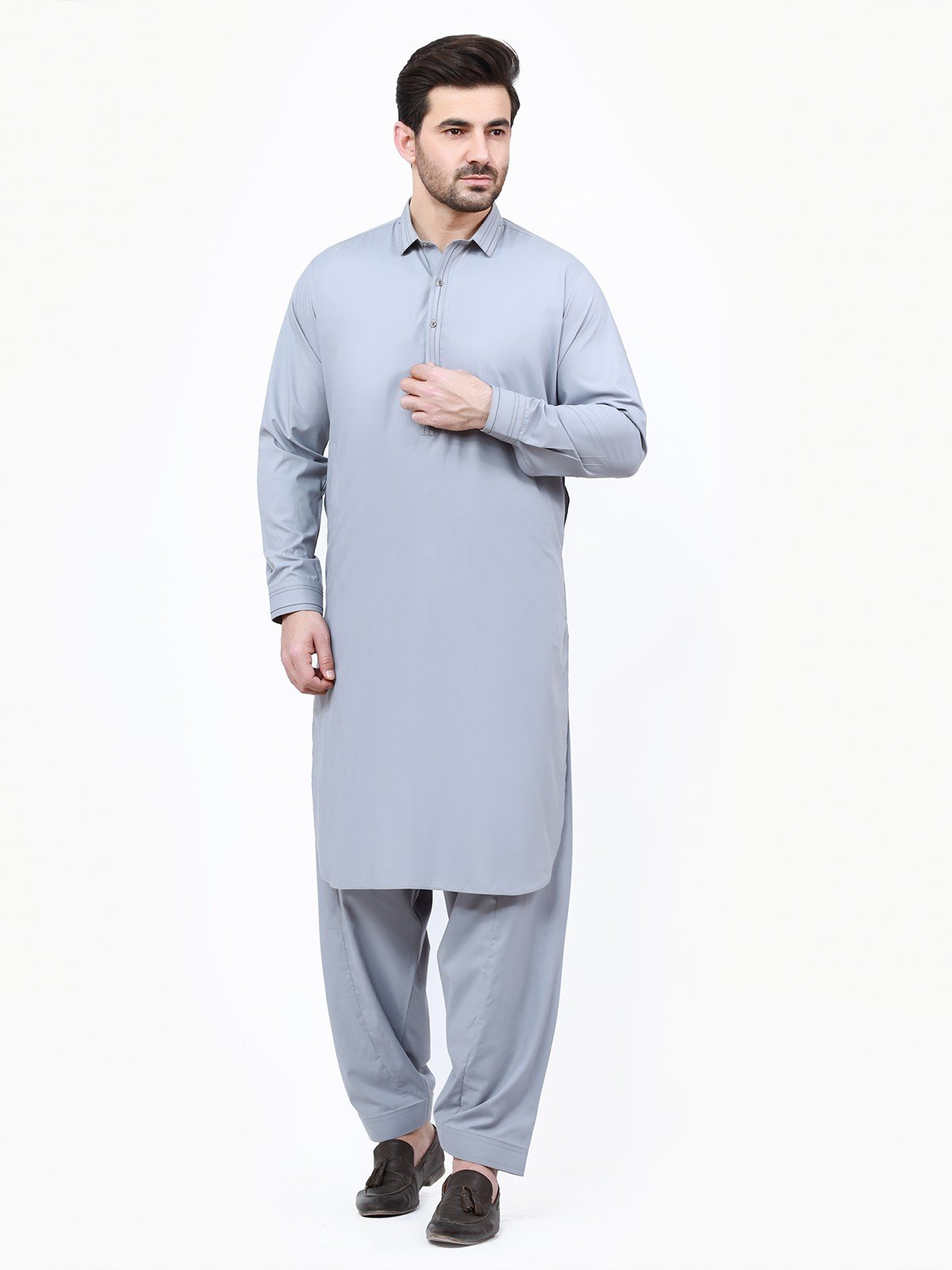 Edenrobe - Men's Grey Swish Collection - EMTSW22S-99187