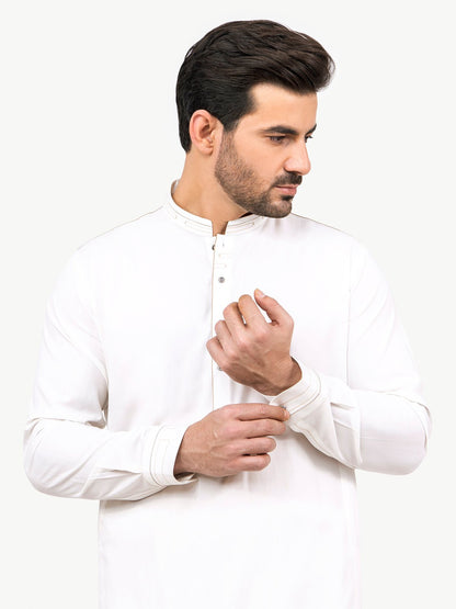 Edenrobe - Men's Off White Swish Collection - EMTSW22S-99188