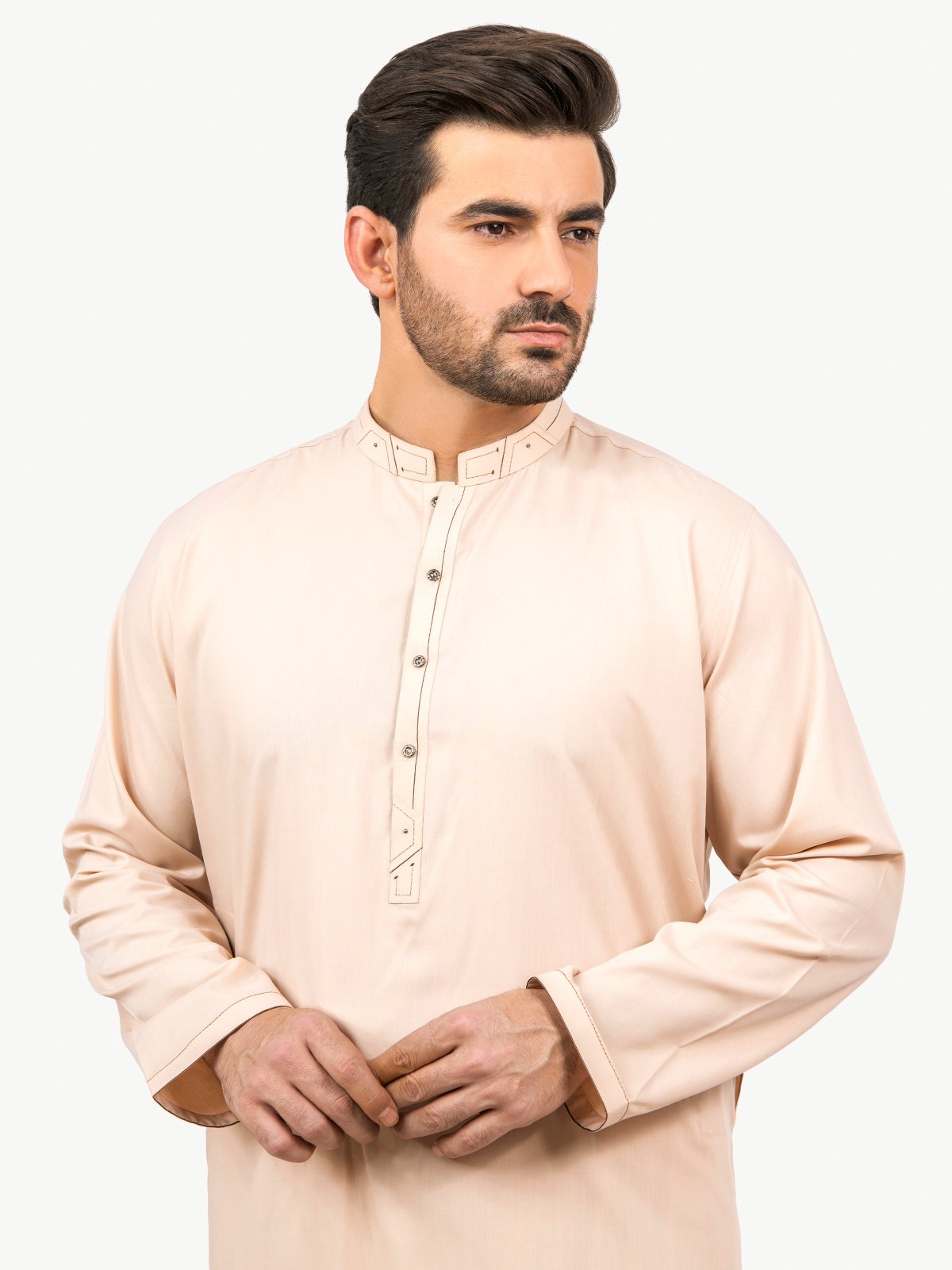 Edenrobe - Men's Light Peach Swish Collection - EMTSW22S-99189