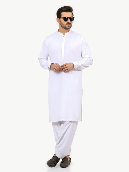 Edenrobe - Men's White Swish Collection - EMTSW22S-99191