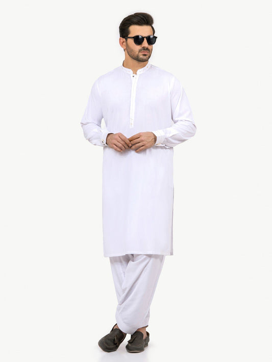 Edenrobe - Men's White Swish Collection - EMTSW22S-99191