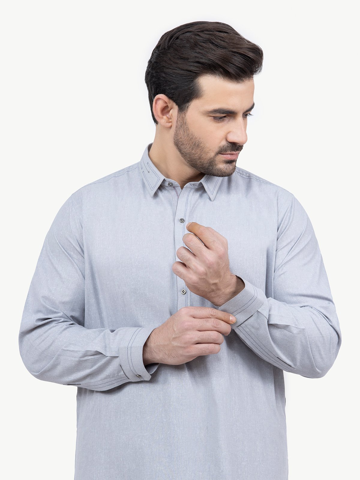 Edenrobe - Men's Grey Swish Collection - EMTSW22S-99192