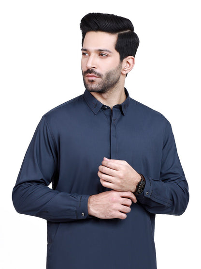 Edenrobe - Men's Navy Swish Collection - EMTSW22S-99198