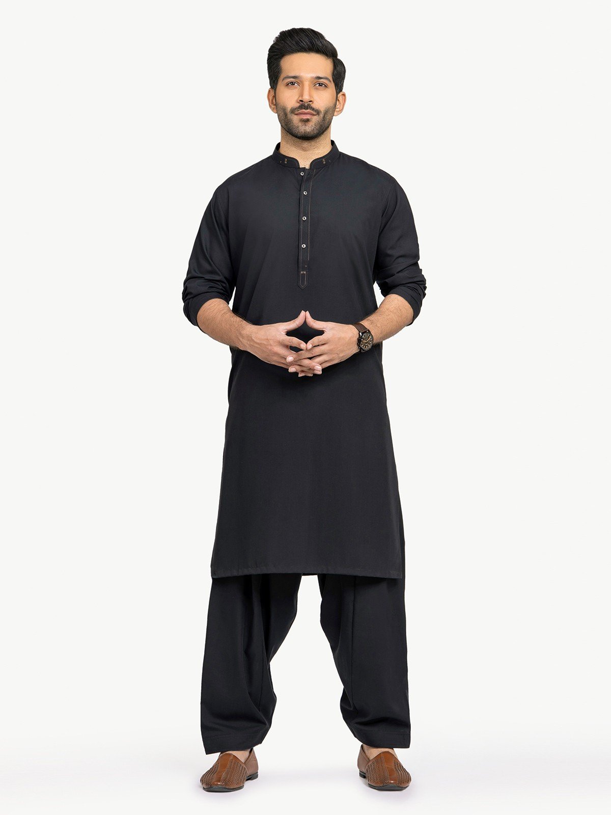 Edenrobe - Men's Black Swish Collection - EMTSW22S-99202