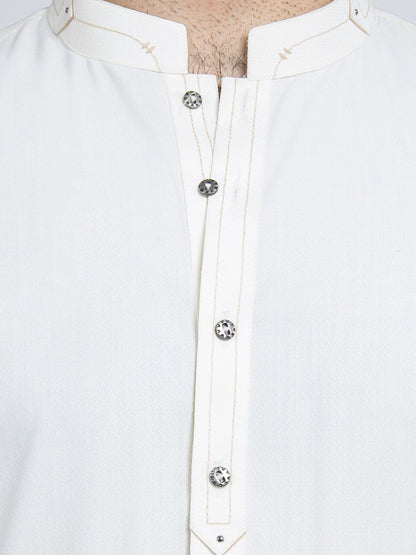 Edenrobe - Men's Cream Swish Collection - EMTSW22S-99204