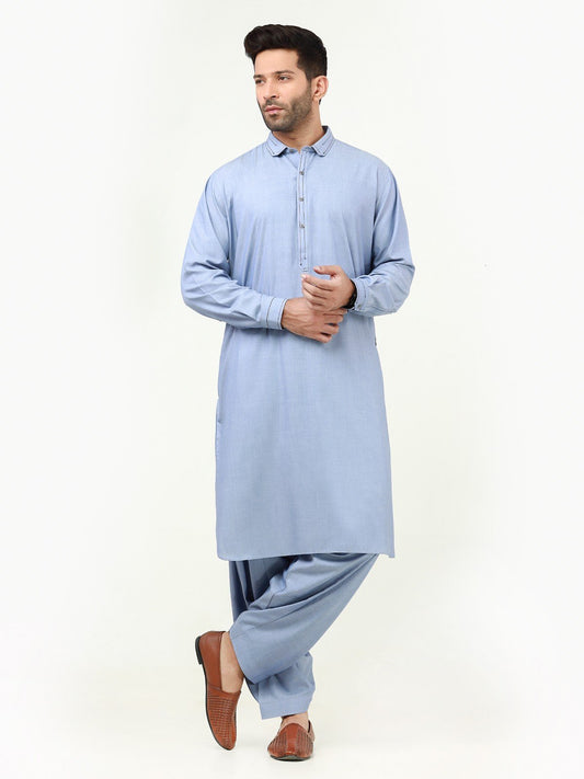 Edenrobe - Men's Sky Blue Swish Collection - EMTSW22S-99210