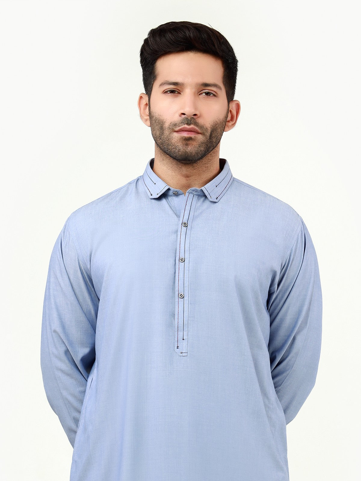 Edenrobe - Men's Sky Blue Swish Collection - EMTSW22S-99210