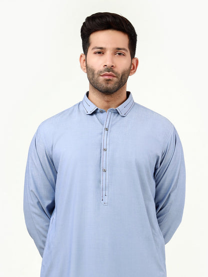 Edenrobe - Men's Sky Blue Swish Collection - EMTSW22S-99210