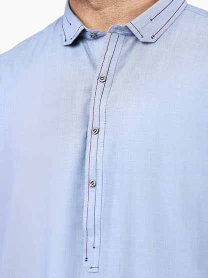 Edenrobe - Men's Sky Blue Swish Collection - EMTSW22S-99210