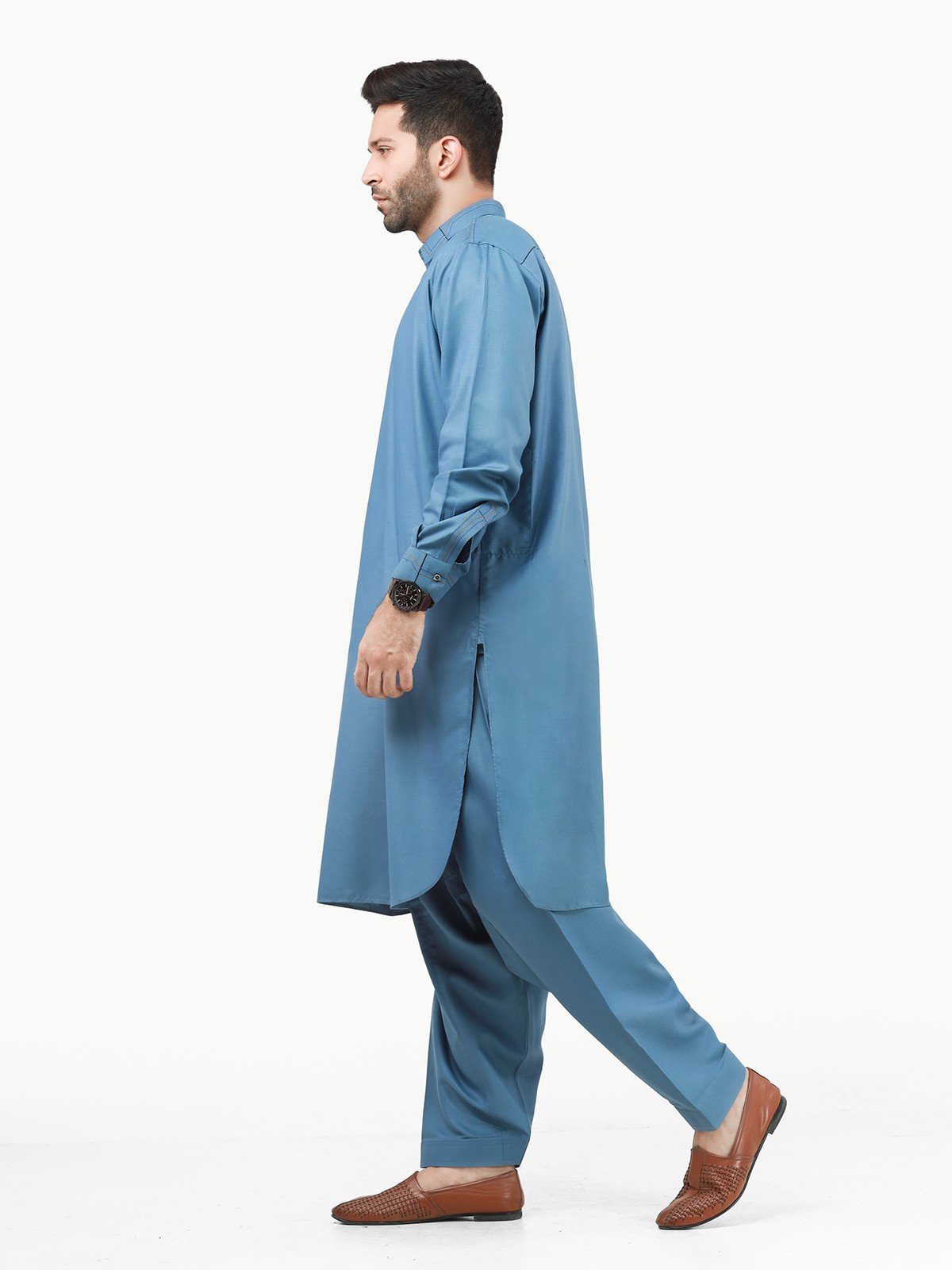 Edenrobe - Men's Dirty Blue Swish Collection - EMTSW22S-99218