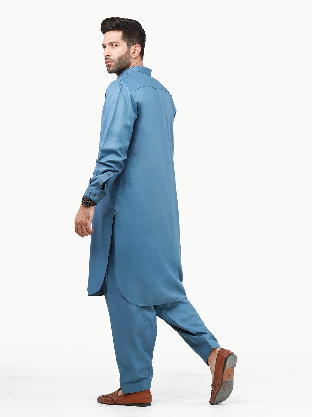 Edenrobe - Men's Dirty Blue Swish Collection - EMTSW22S-99218