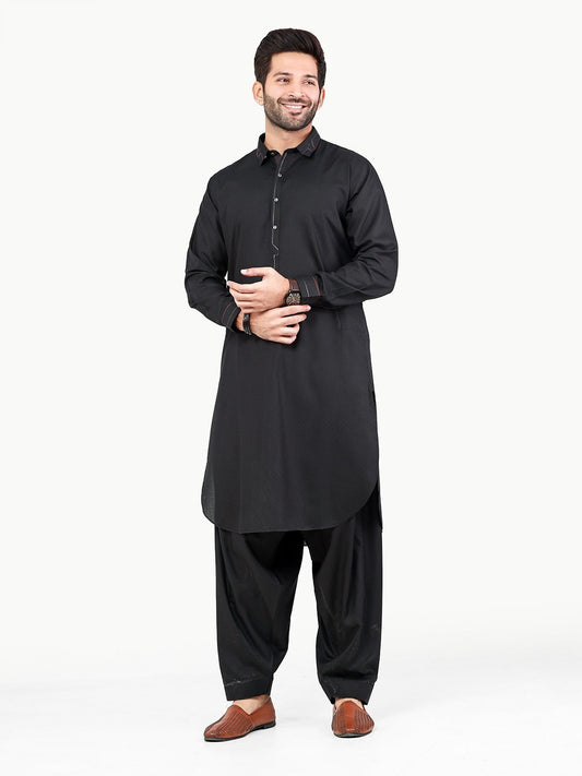 Edenrobe - Men's Black Swish Collection - EMTSW22S-99220