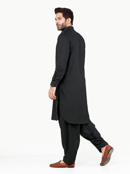 Edenrobe - Men's Black Swish Collection - EMTSW22S-99220