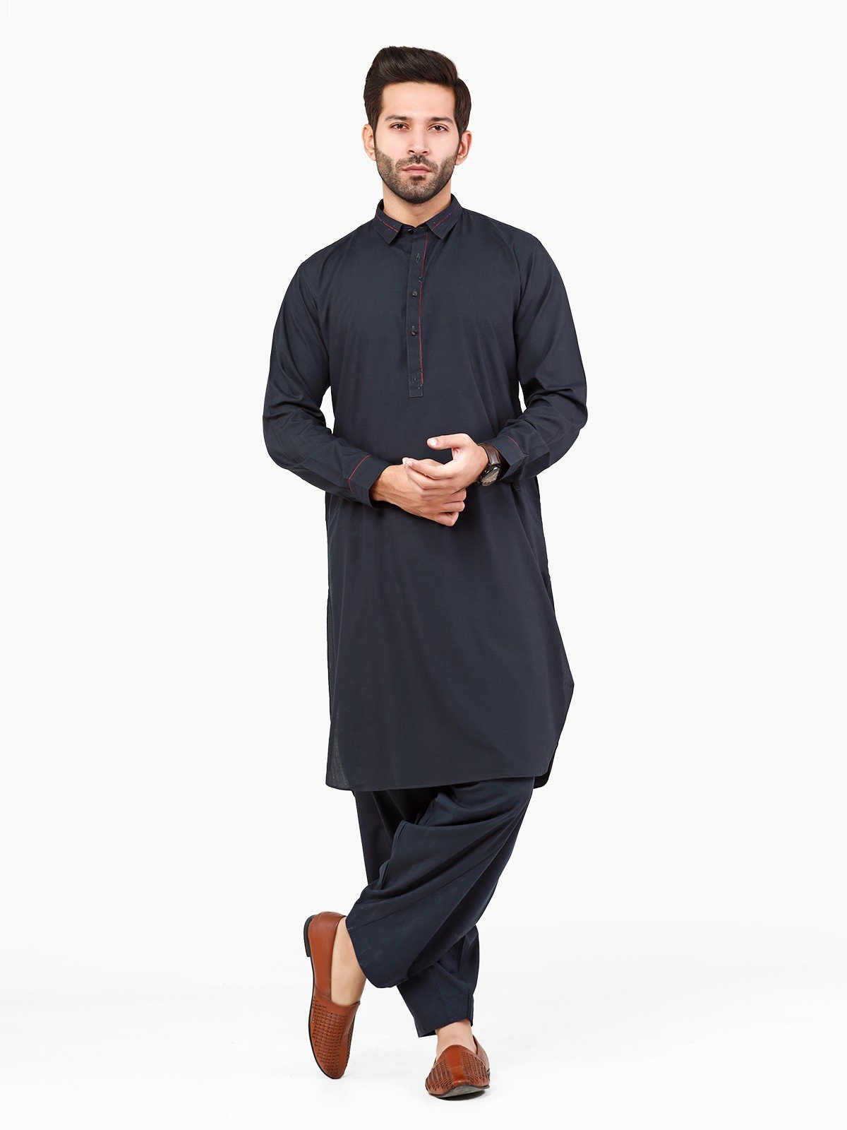 Edenrobe - Men's Dark Navy Swish Collection - EMTSW22S-99231