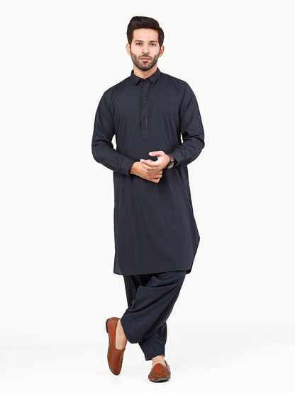 Edenrobe - Men's Dark Navy Swish Collection - EMTSW22S-99231