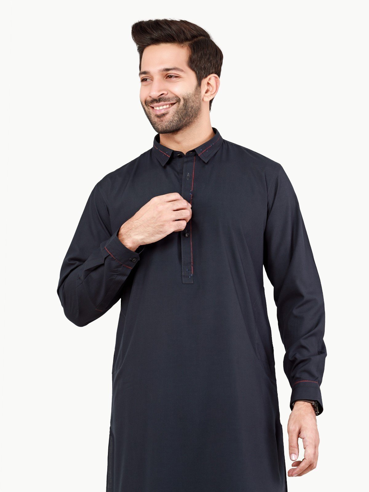 Edenrobe - Men's Dark Navy Swish Collection - EMTSW22S-99231