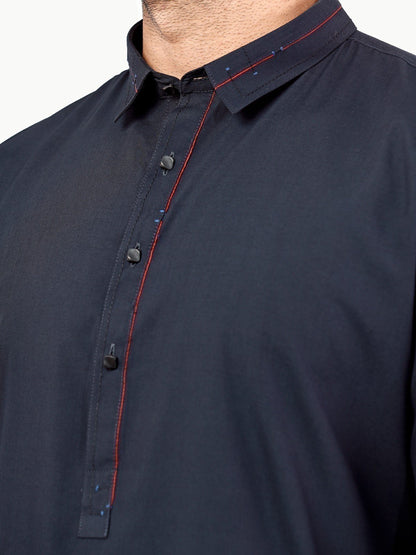 Edenrobe - Men's Dark Navy Swish Collection - EMTSW22S-99231