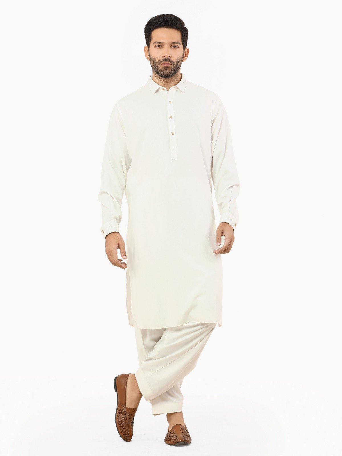 Edenrobe - Men's White Swish Collection - EMTSW22S-99240