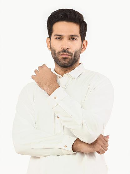 Edenrobe - Men's White Swish Collection - EMTSW22S-99240