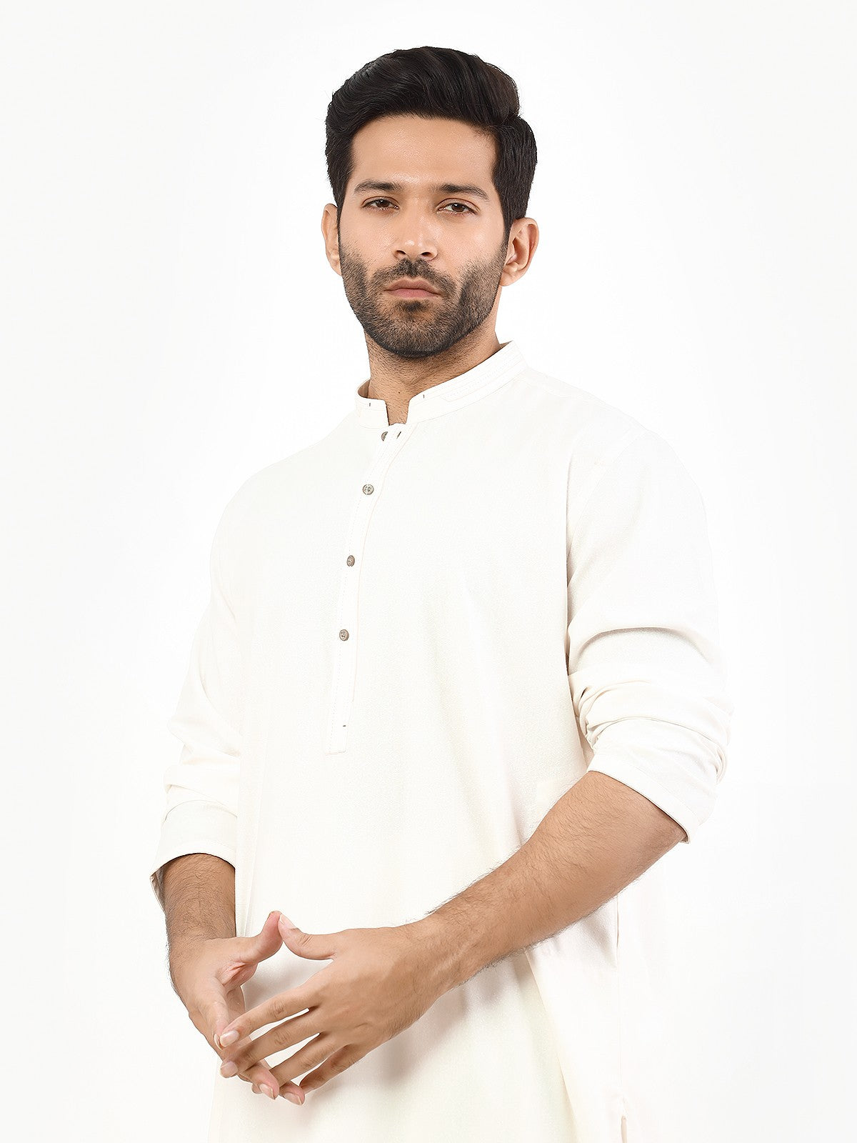 Edenrobe - Men's Off White Swish Collection - EMTSW22S-99245