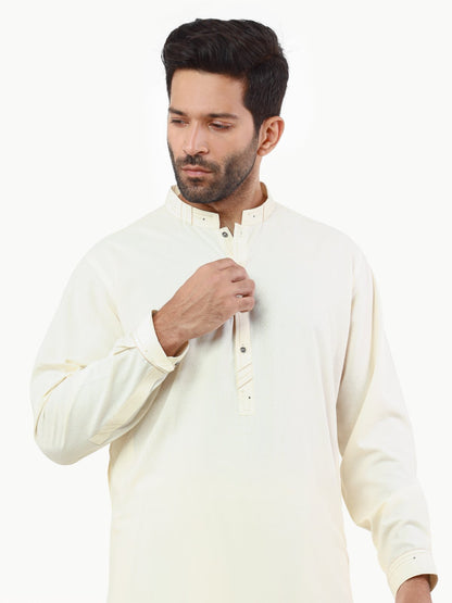 Edenrobe - Men's Cream Swish Collection - EMTSW22S-99246