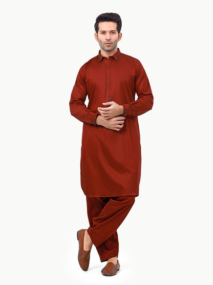 Edenrobe - Men's Maroon Swish Collection - EMTSW22S-99251