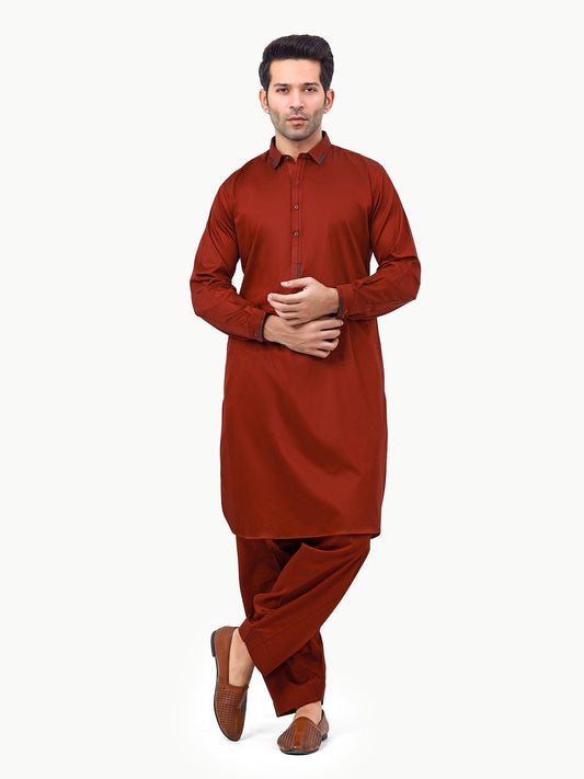 Edenrobe - Men's Maroon Swish Collection - EMTSW22S-99251