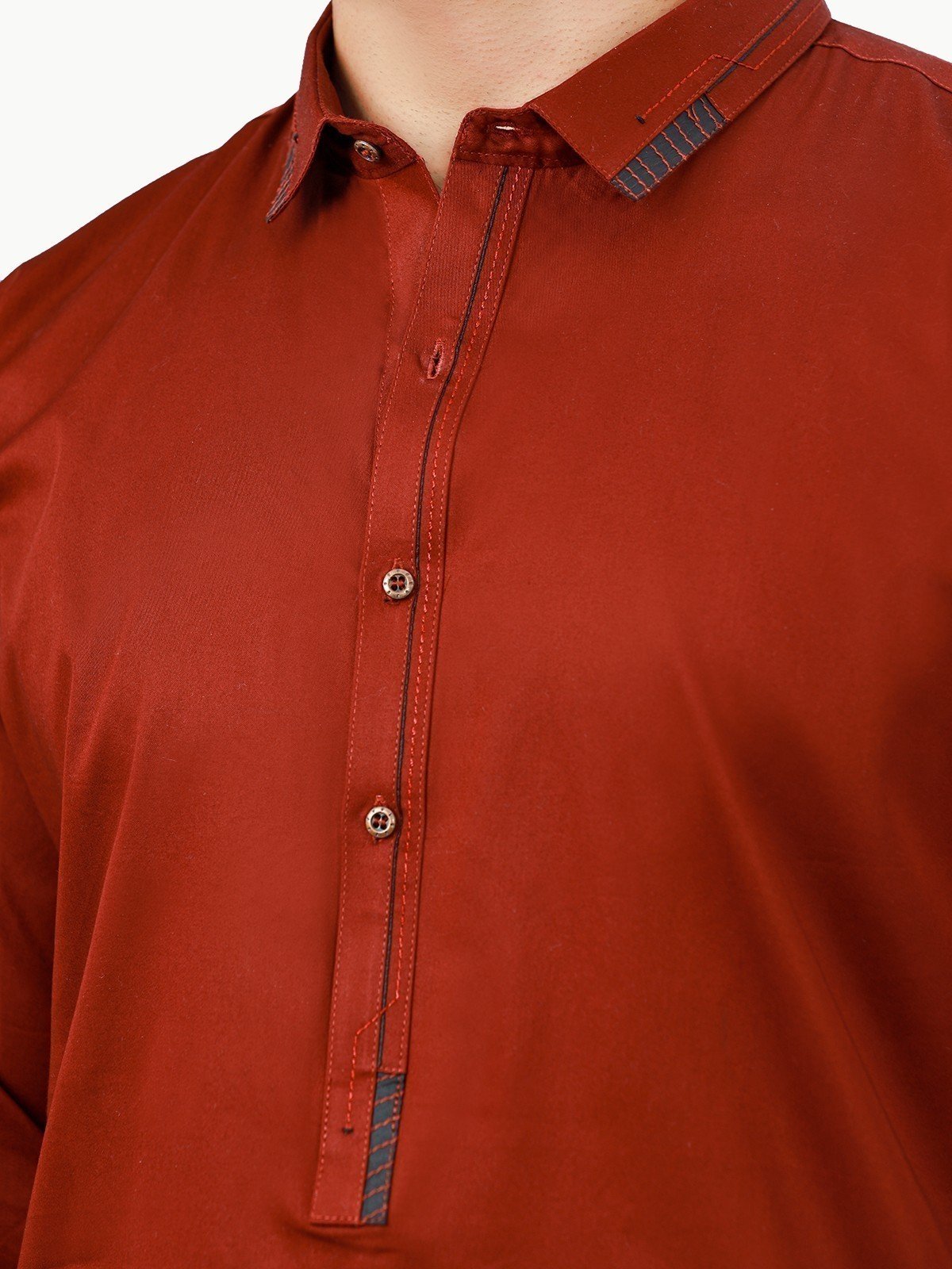 Edenrobe - Men's Maroon Swish Collection - EMTSW22S-99251