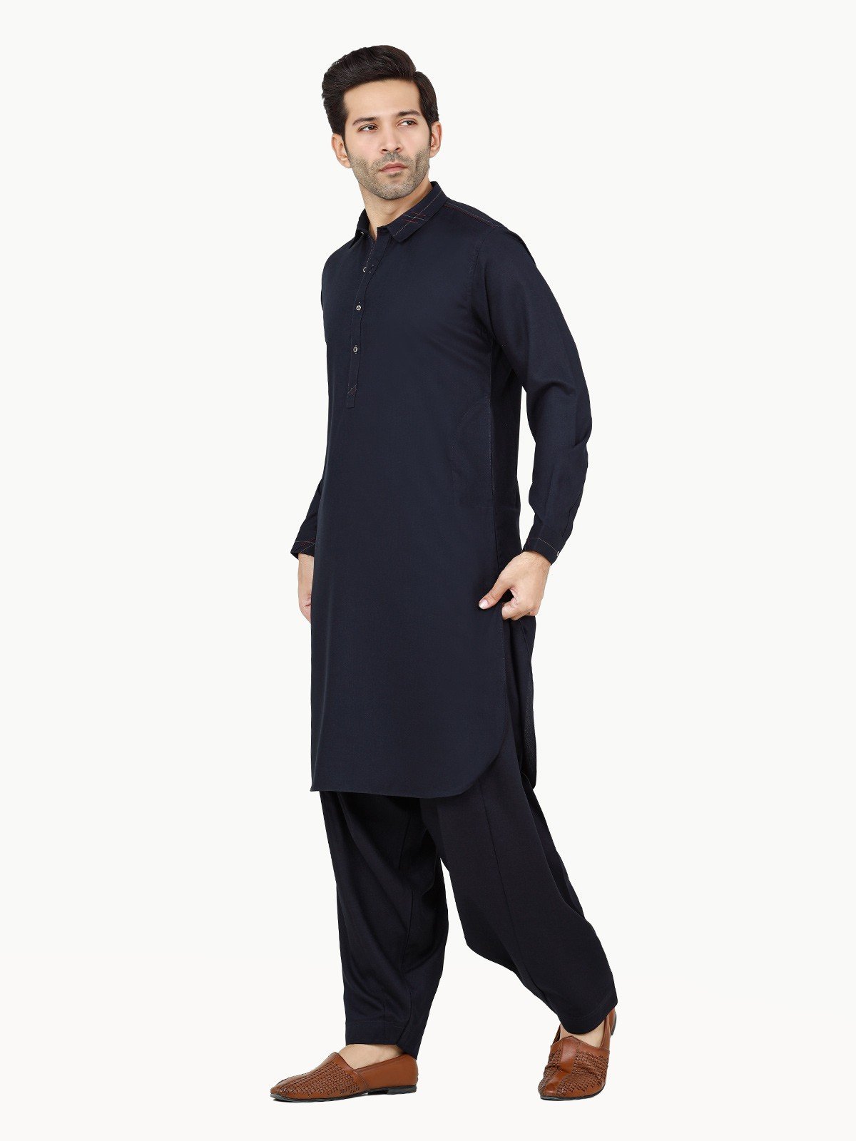 Edenrobe - Men's Dark Navy Swish Collection - EMTSW22S-99252