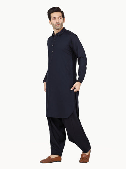 Edenrobe - Men's Dark Navy Swish Collection - EMTSW22S-99252