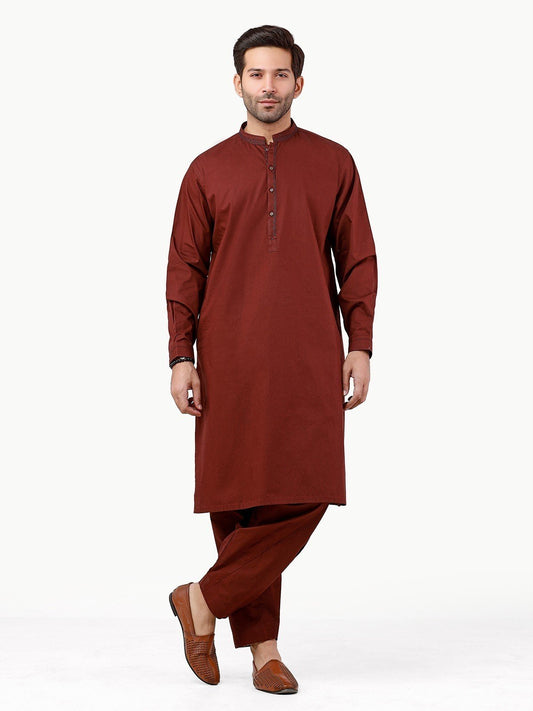 Edenrobe - Men's Dark Maroon Swish Collection - EMTSW22S-99256