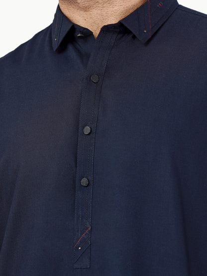 Edenrobe - Men's Navy Blue Swish Collection - EMTSW22S-99257