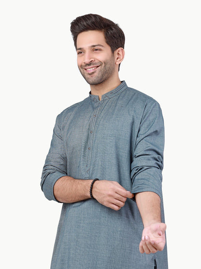 Edenrobe - Men's Mid Blue Swish Collection - EMTSW22S-99260