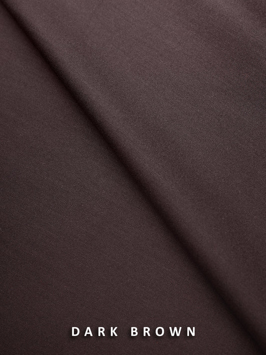 Edenrobe - Men's Unstitched Dark Brown - EMUB22S-JEWEL