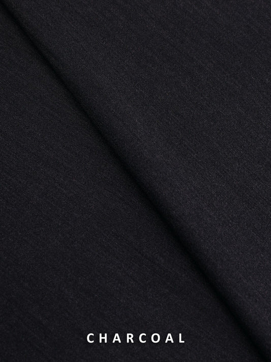 Edenrobe - Men's Unstitched Charcoal - EMUB22S-CREST