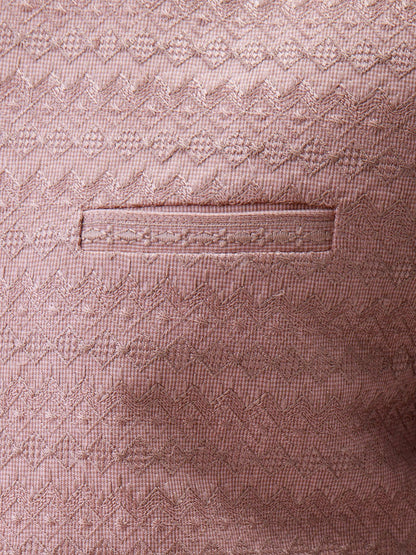 Edenrobe - Men's Tea Rose Waist Coat Ceremonial - EMTWCC21-099