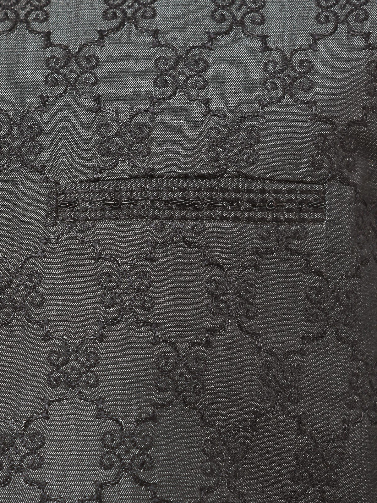 Edenrobe - Men's Dark Grey Waist Coat Ceremonial - EMTWCC22-119