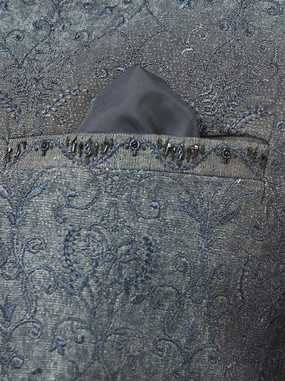 Edenrobe - Men's Navy Waist Coat Ceremonial - EMTWCC22-124