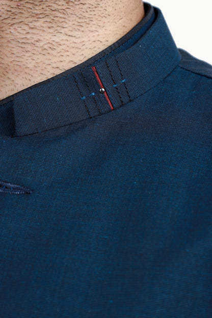 Edenrobe - Men's Navy Waist Coat Suit - EMTWCS21-013