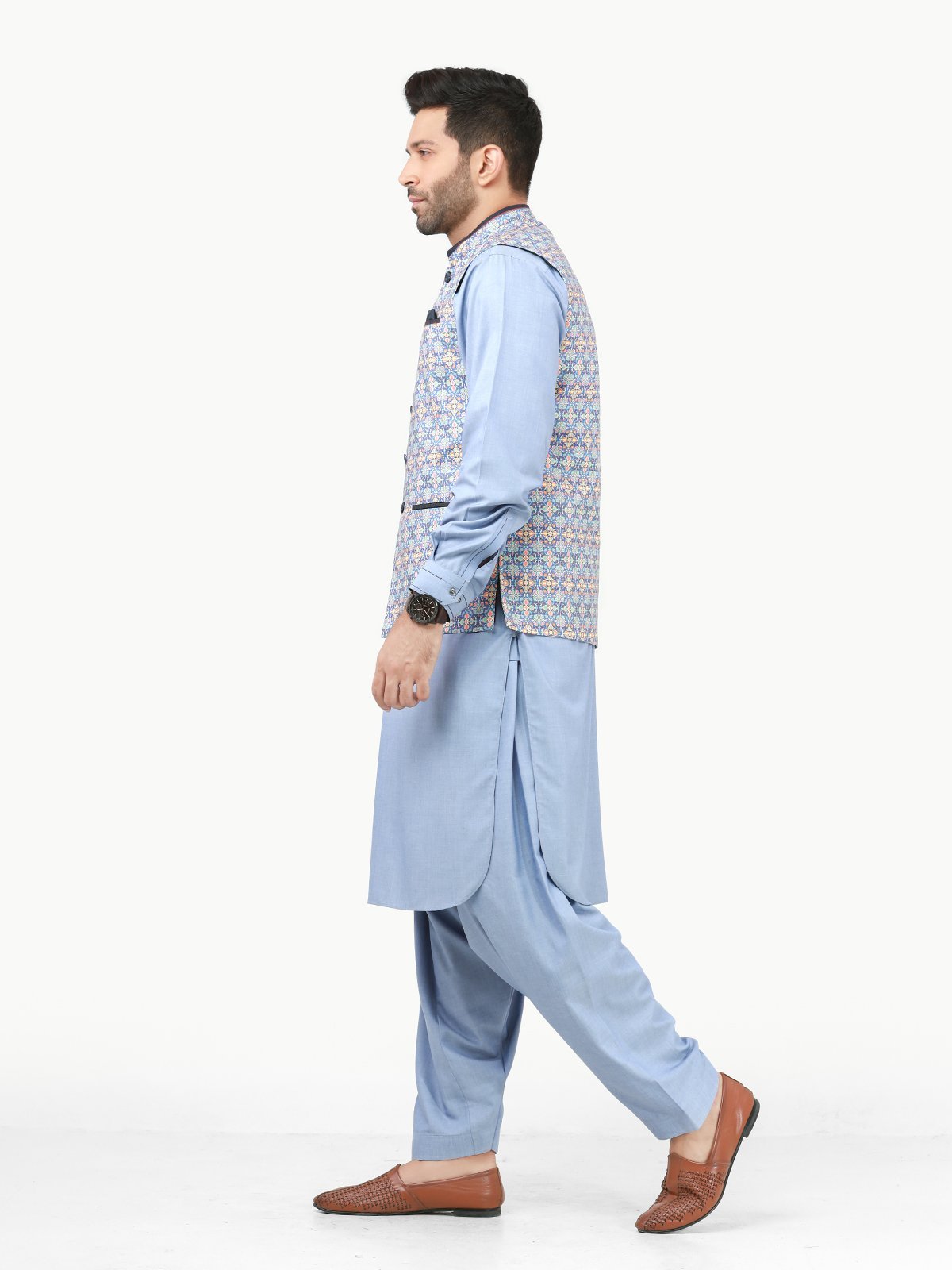 Edenrobe - Men's Multi Waist Coat - EMTWC22-35783