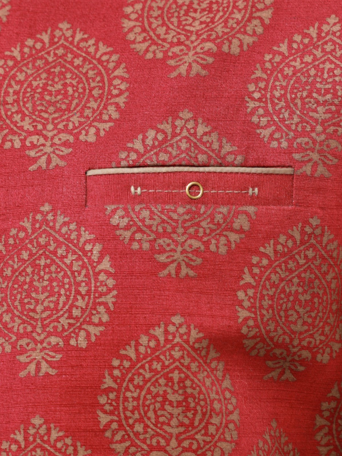 Edenrobe - Men's Burgundy Waist Coat - EMTWC22-35784