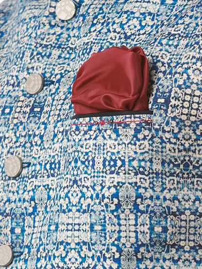 Edenrobe - Men's Blue Waist Coat - EMTWC22-35785