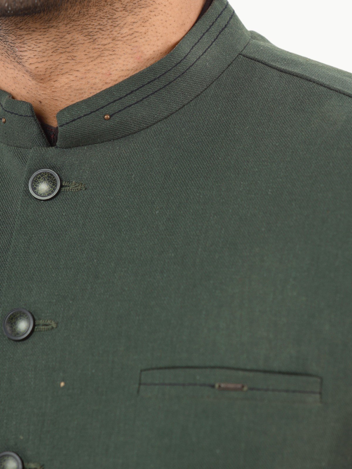 Edenrobe - Men's Bottle Green Waist Coat - EMTWC22-35790